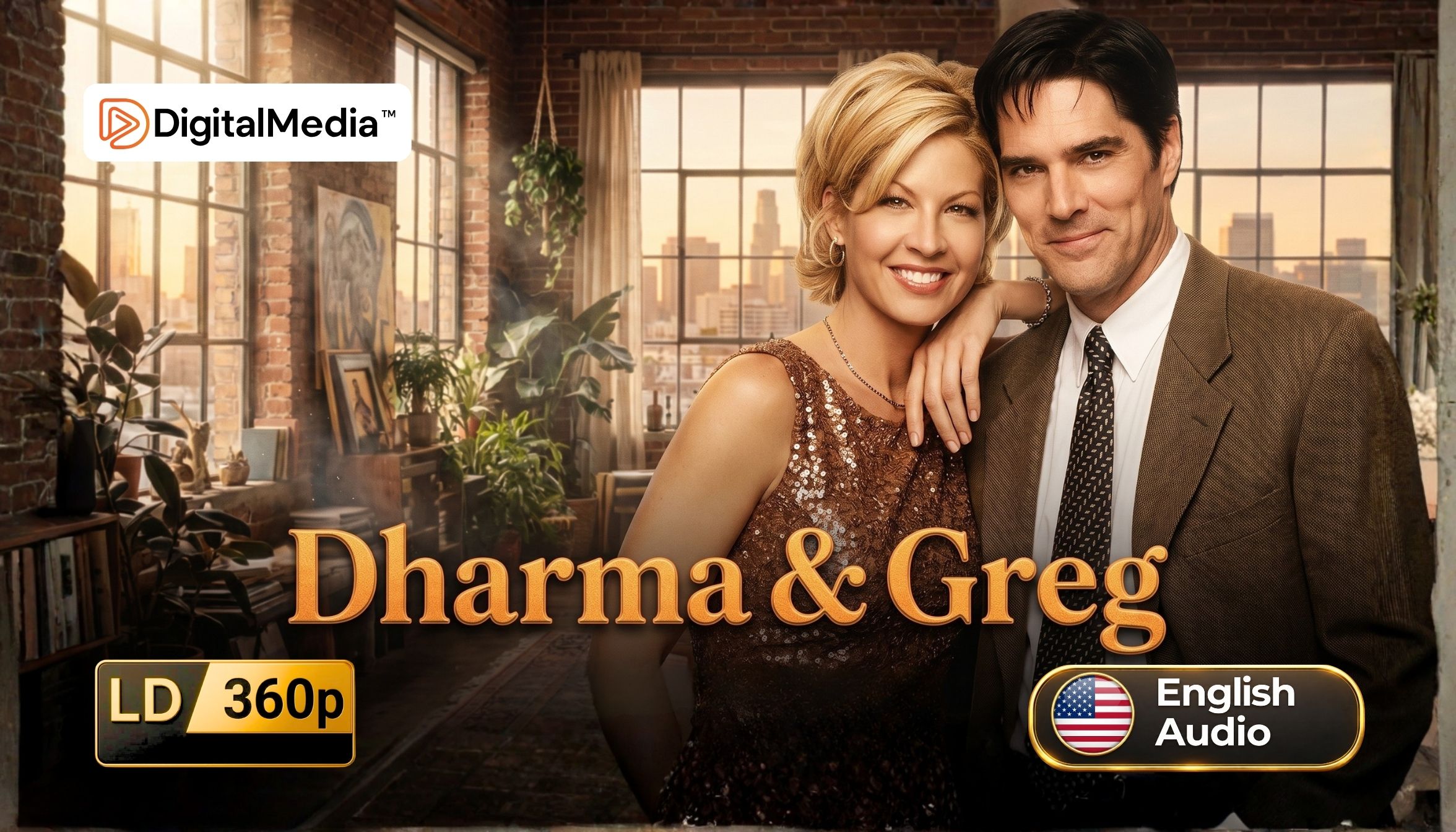 Dharma and Greg seasons 1 to 5 117 episodes in 360p SD MP4 digital download format