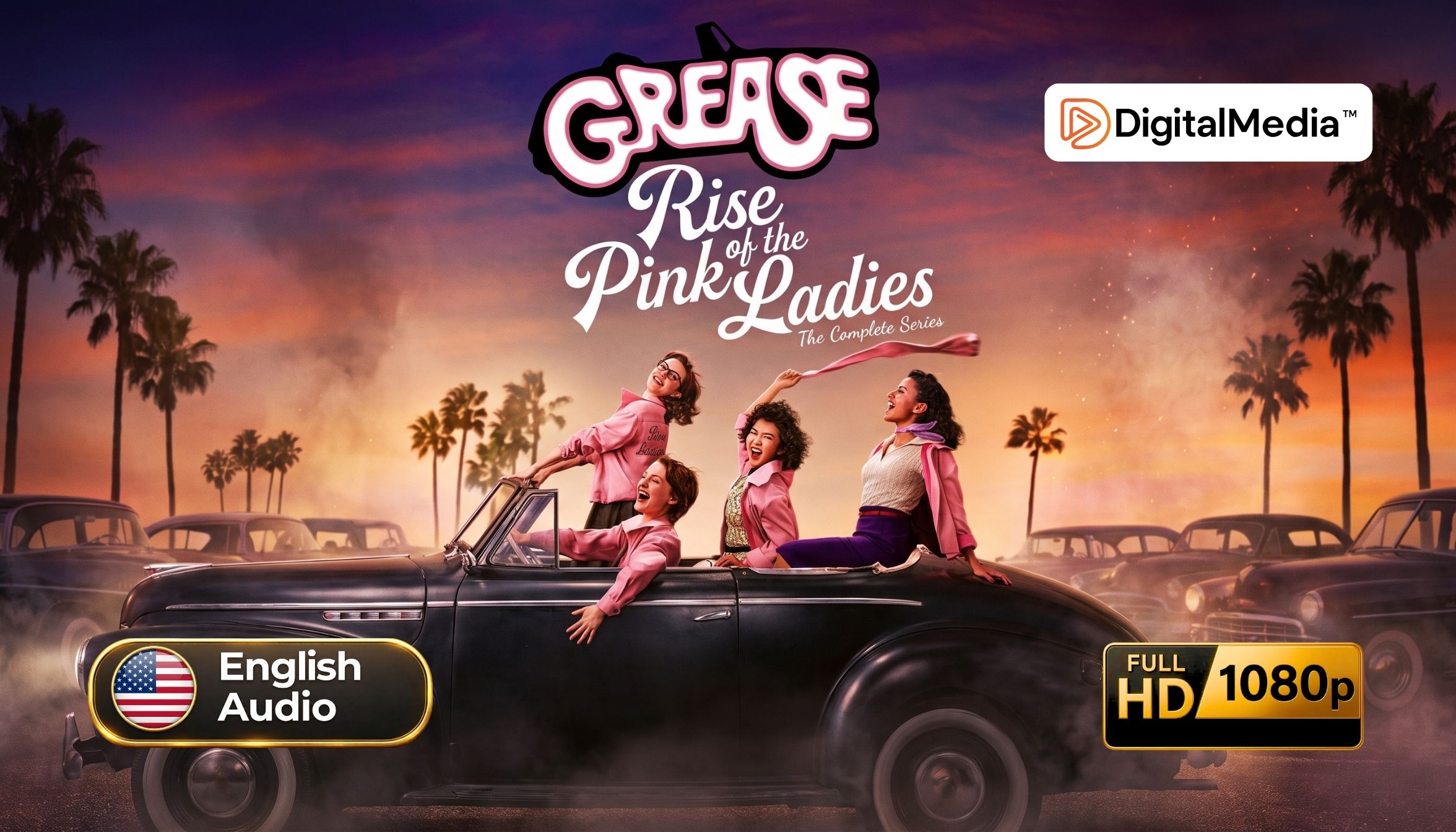 Grease Rise of the Pink Ladies musical comedy series season 1 9 episodes in 1080p Full HD MP4 digital download format