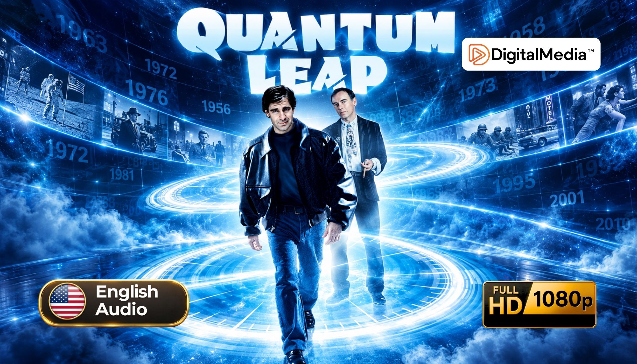 Quantum Leap complete series 5 seasons 96 episodes in 1080p Full HD digital download format